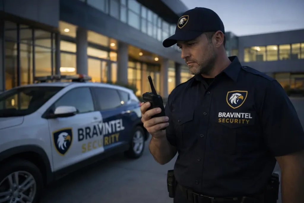 Mobile security patrol vehicle responding to site reveals in Manitoba